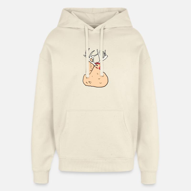 Orpingtons - Sweat à capuche unisexe Stanley/Stella Oversized - écru doux