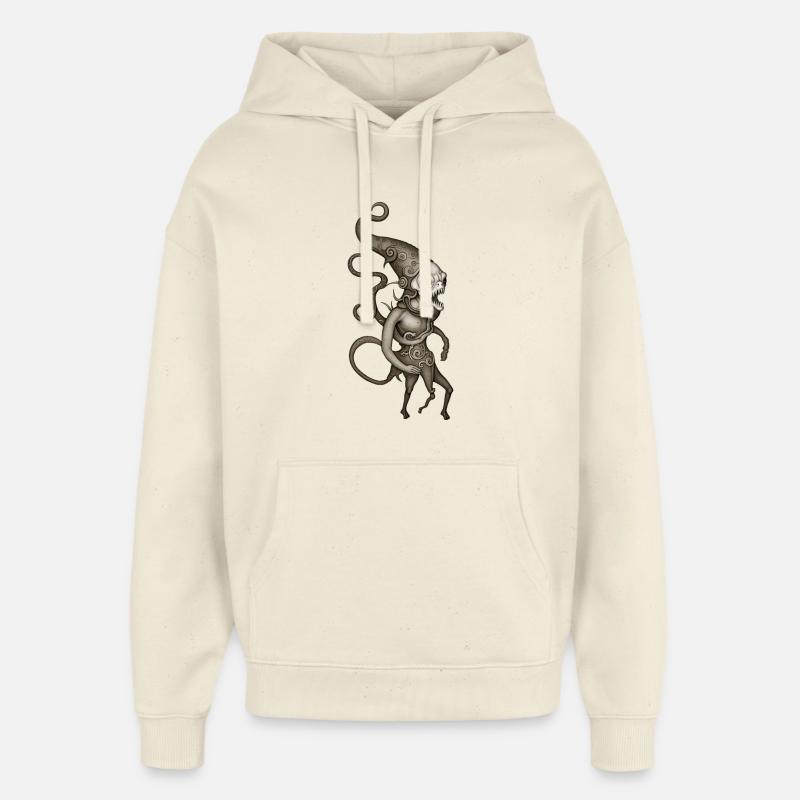BUG #5 - dark hell - Sweat à capuche unisexe Stanley/Stella Oversized - écru doux