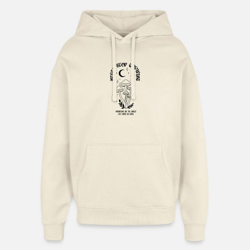Champignons - Sweat à capuche unisexe Stanley/Stella Oversized - écru doux