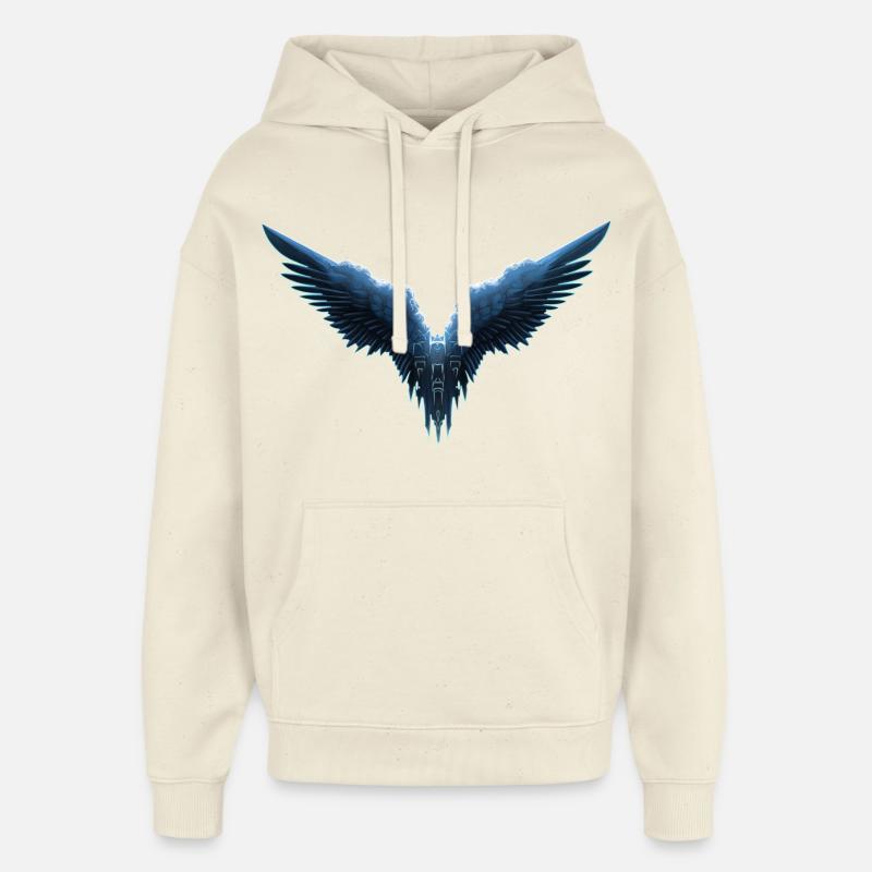 mouche mouche mouche - Sweat à capuche unisexe Stanley/Stella Oversized - écru doux