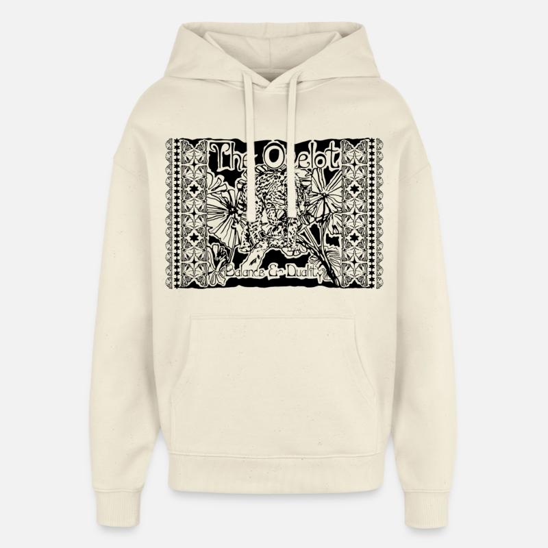 L’OCELOT - Sweat à capuche unisexe Stanley/Stella Oversized - écru doux