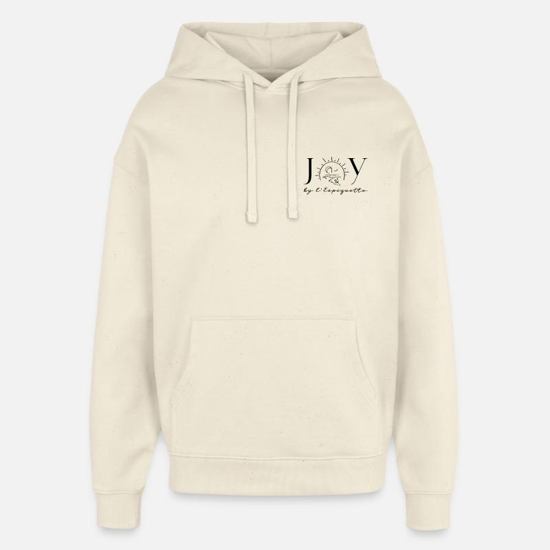 Logo_devant - Sweat à capuche unisexe Stanley/Stella Oversized - écru doux