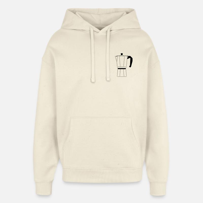 Café - Sweat à capuche unisexe Stanley/Stella Oversized - écru doux