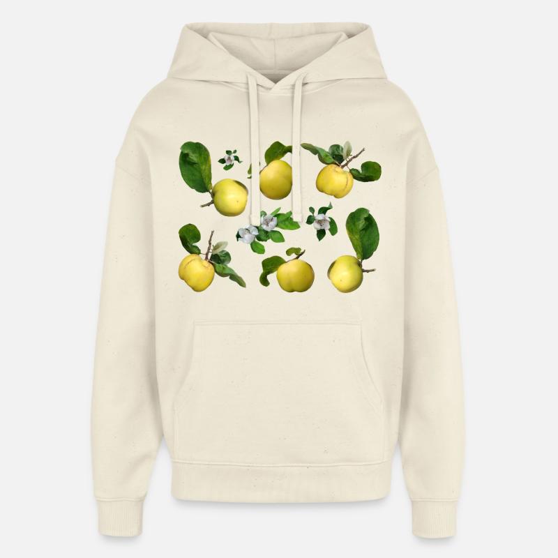 Coings aux fleurs de coing - Sweat à capuche unisexe Stanley/Stella Oversized - écru doux