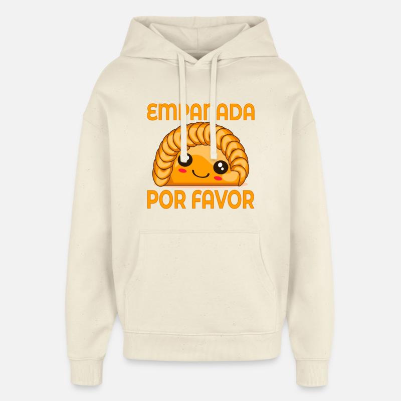 RAVIOLIS EMPANADA - Sweat à capuche unisexe Stanley/Stella Oversized - écru doux