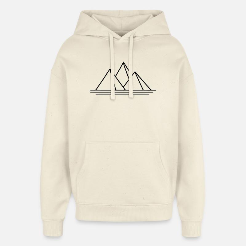 Pyramides - Sweat à capuche unisexe Stanley/Stella Oversized - écru doux