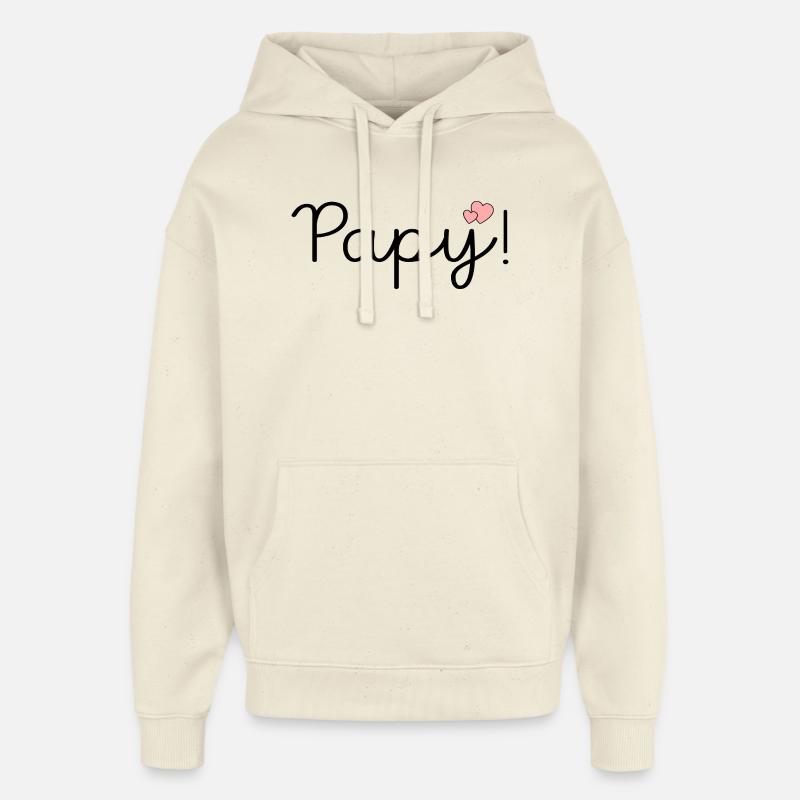 AMOUR PAPY - Sweat à capuche unisexe Stanley/Stella Oversized - écru doux