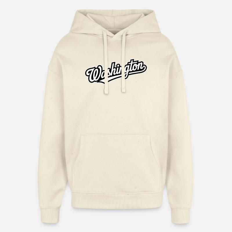 Washington - Souvenir des États-Unis - Design d'État - Sweat à capuche unisexe Stanley/Stella Oversized - écru doux