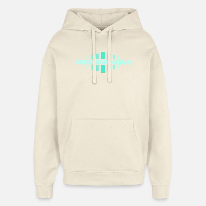 Profession : Pompier - Sweat à capuche unisexe Stanley/Stella Oversized - écru doux