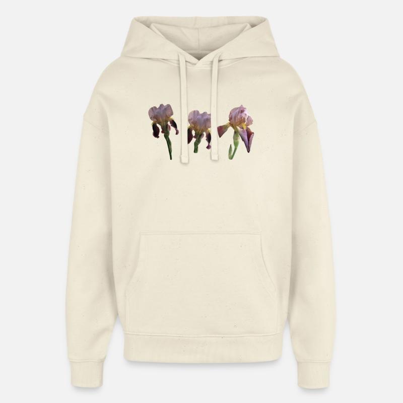 Iris - Sweat à capuche unisexe Stanley/Stella Oversized - écru doux