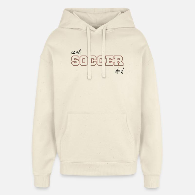 Papa de foot cool, - Sweat à capuche unisexe Stanley/Stella Oversized - écru doux