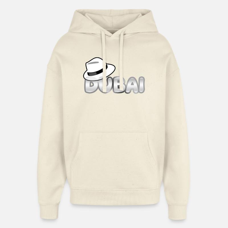 Style de Dubaï avec Fedora - Sweat à capuche unisexe Stanley/Stella Oversized - écru doux