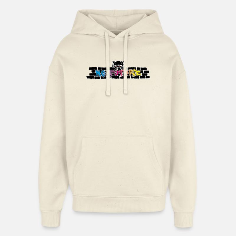 Aucun avenir - Sweat à capuche unisexe Stanley/Stella Oversized - écru doux