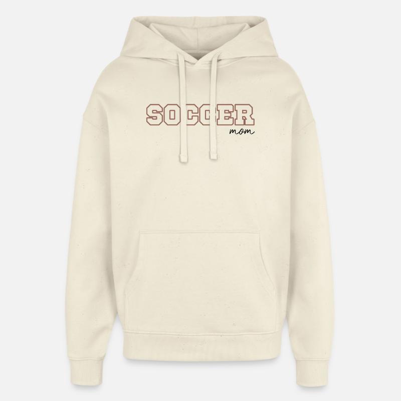 Maman Soccer - Sweat à capuche unisexe Stanley/Stella Oversized - écru doux