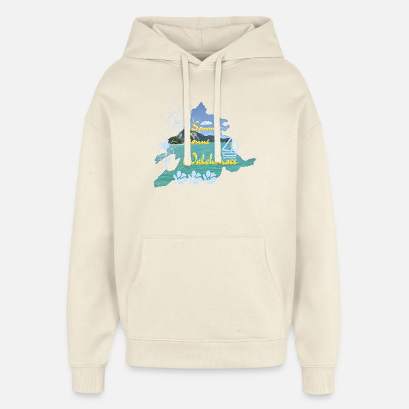 Soleil d’été Walchensee - Sweat à capuche unisexe Stanley/Stella Oversized - écru doux