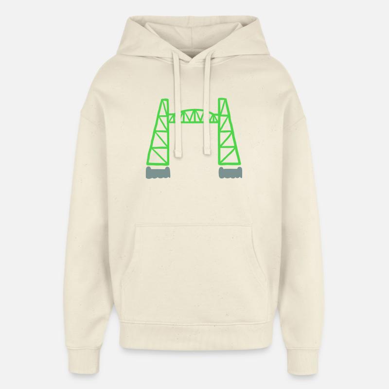 de Hef - Rotterdam - Sweat à capuche unisexe Stanley/Stella Oversized - écru doux