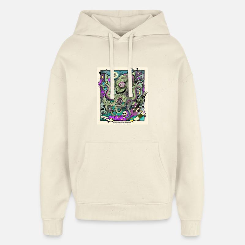 Polipus de 14 ans - Sweat à capuche unisexe Stanley/Stella Oversized - écru doux