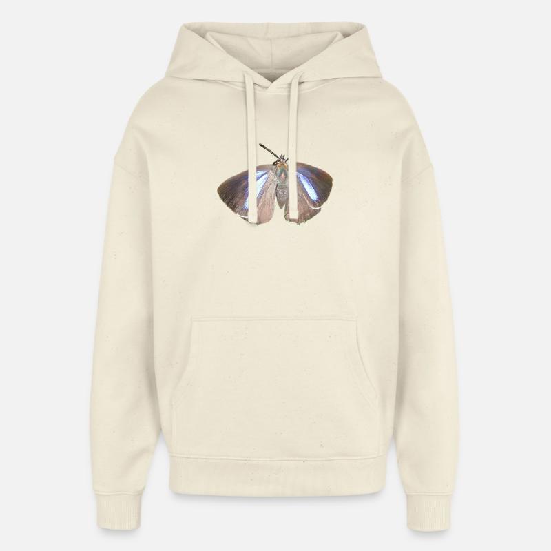 Mèche de cheveux violette - Sweat à capuche unisexe Stanley/Stella Oversized - écru doux