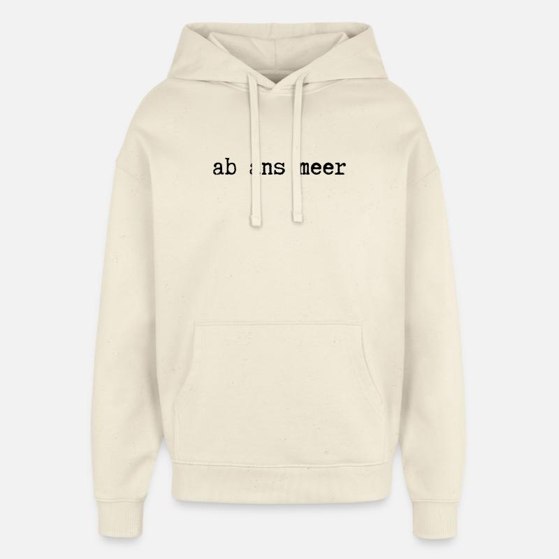 En route vers la mer - Sweat à capuche unisexe Stanley/Stella Oversized - écru doux