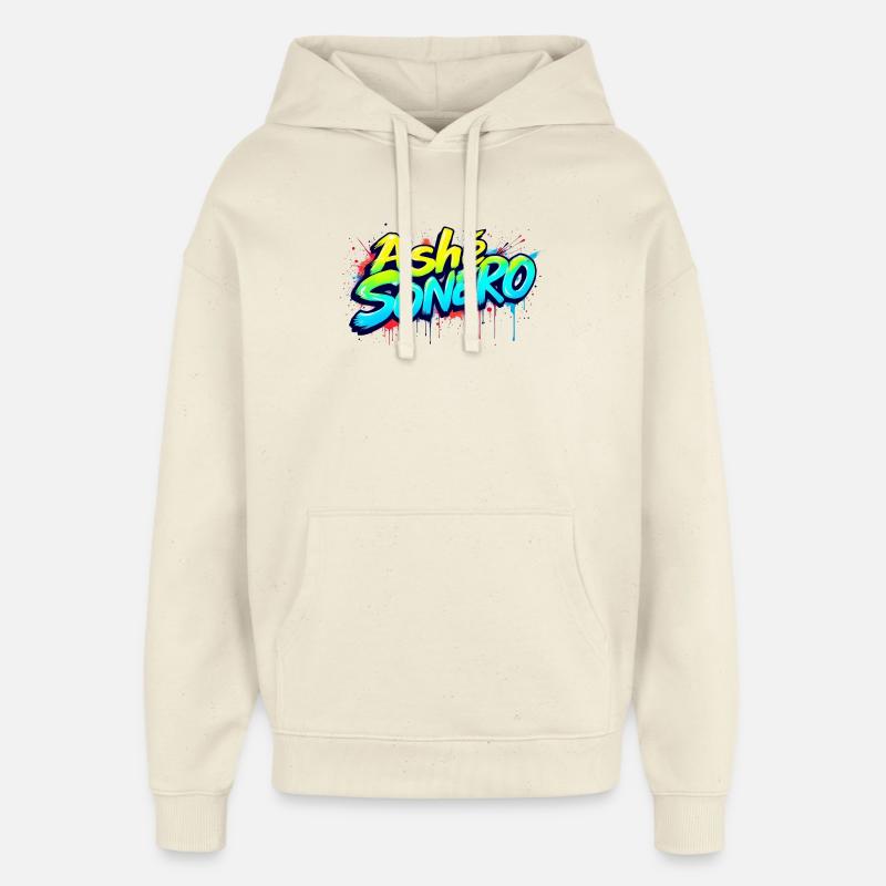 Ashe Sonero Graffiti-Regenbogen - Oversized Unisex Hoodie von Stanley/Stella - Natur