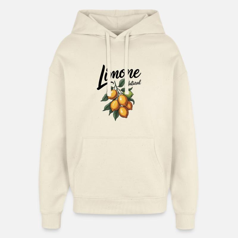 Citron vert - Sweat à capuche unisexe Stanley/Stella Oversized - écru doux