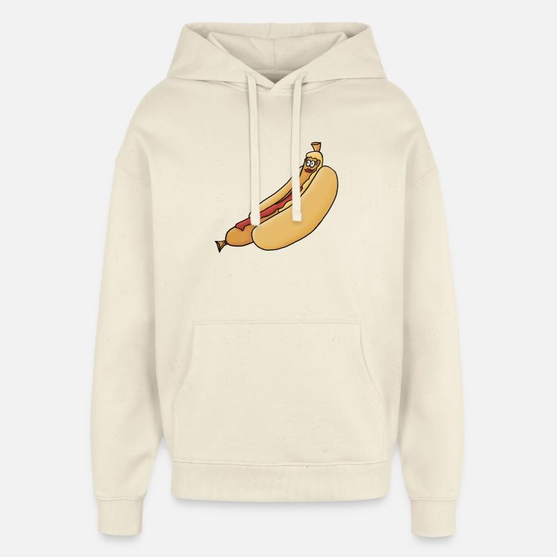 Bockwurst détendu en chignon - Sweat à capuche unisexe Stanley/Stella Oversized - écru doux