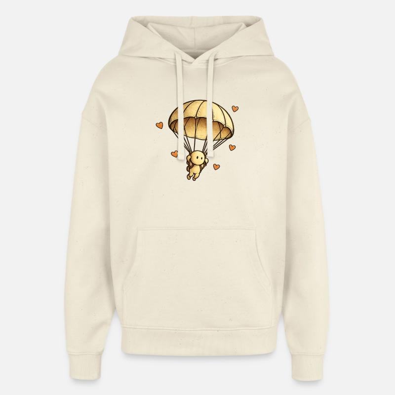 La Petite Pensée | Parachute - Sweat à capuche unisexe Stanley/Stella Oversized - écru doux