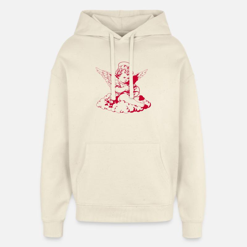 Gaming Angel – Chérubin avec manette - Sweat à capuche unisexe Stanley/Stella Oversized - écru doux