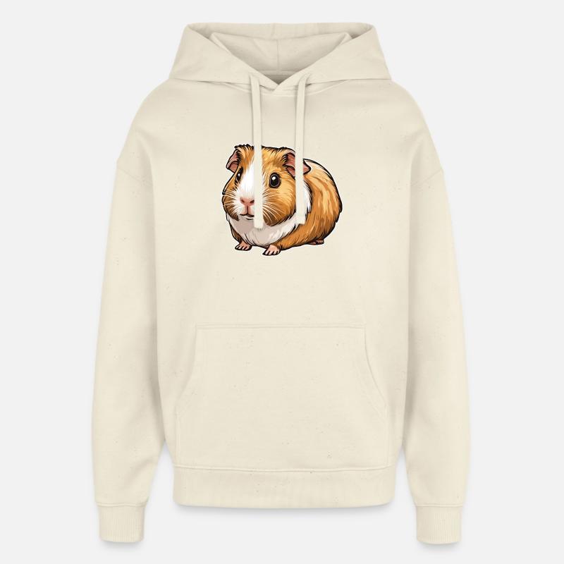 cobaye - Sweat à capuche unisexe Stanley/Stella Oversized - écru doux