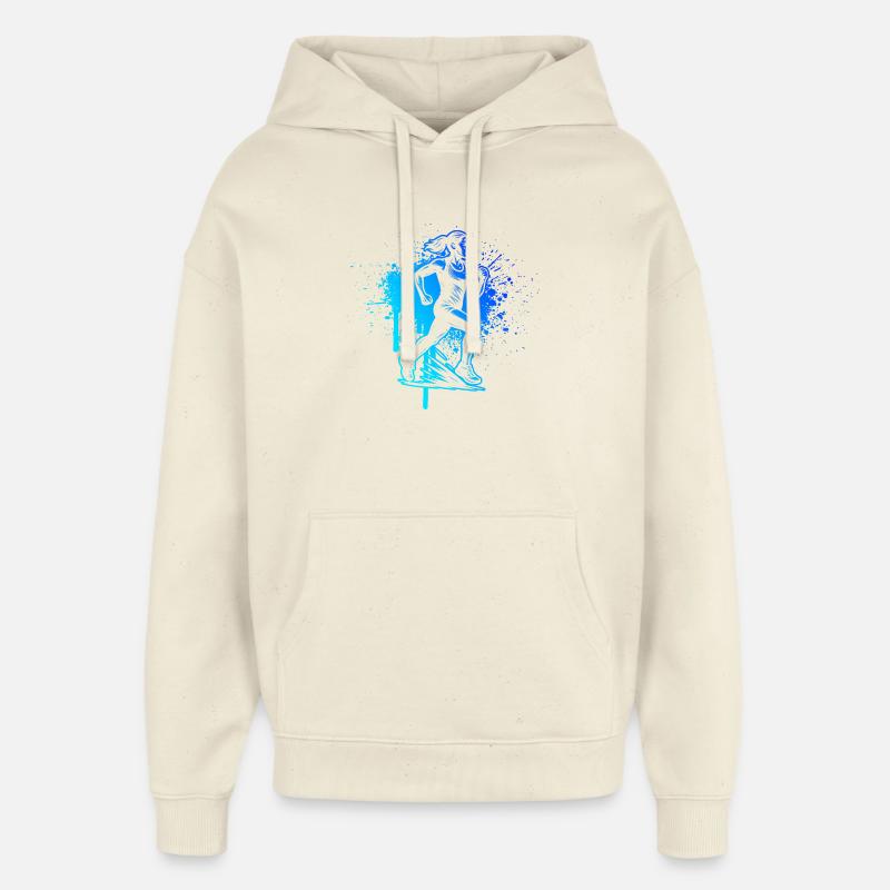 En résumé : Courir - Sweat à capuche unisexe Stanley/Stella Oversized - écru doux