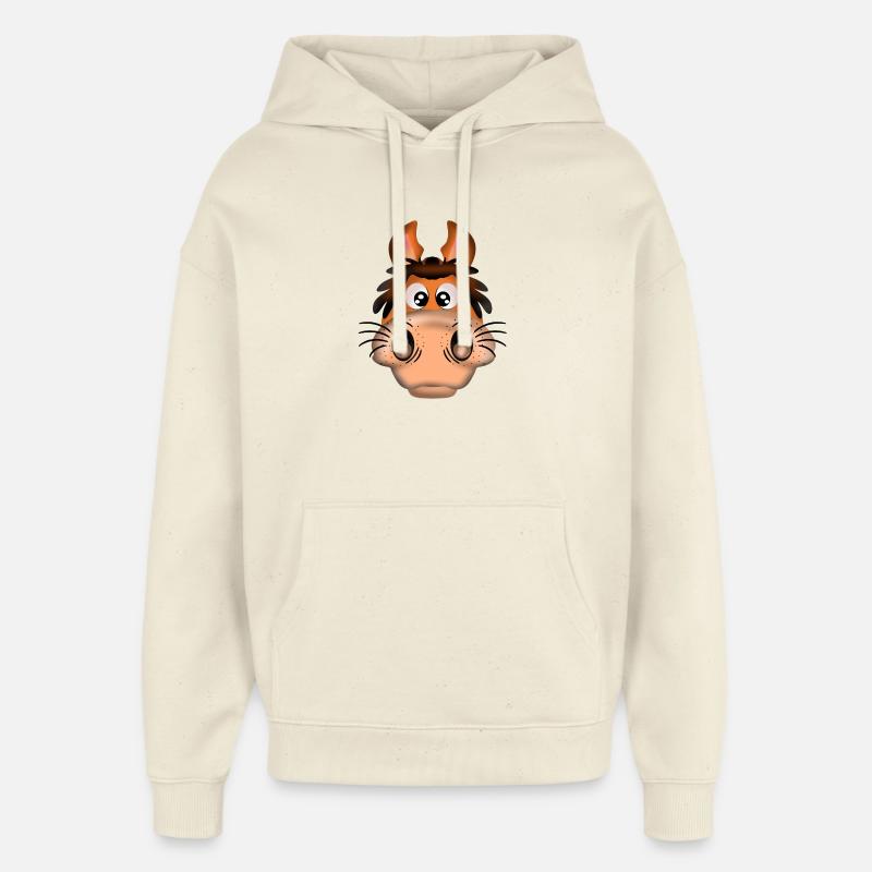 TÊTE D’ÂNE - Sweat à capuche unisexe Stanley/Stella Oversized - écru doux