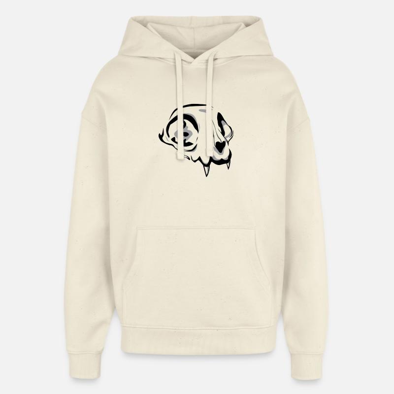 Crane de chat - Sweat à capuche unisexe Stanley/Stella Oversized - écru doux