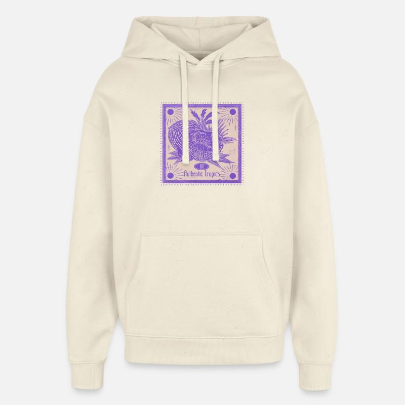 Image authentique des tropiques fructifiques - Sweat à capuche unisexe Stanley/Stella Oversized - écru doux