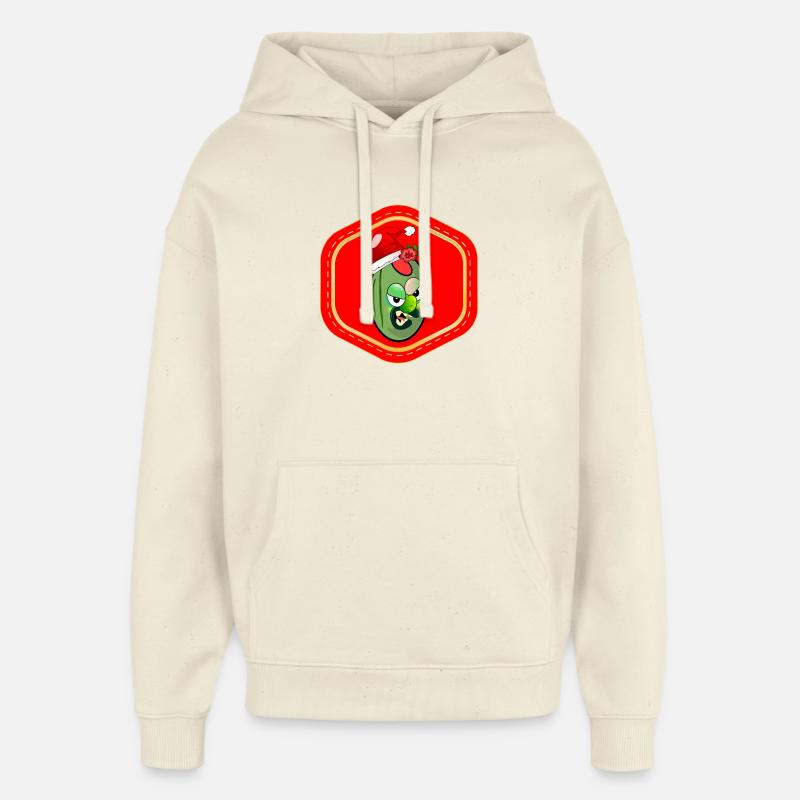 OLIVES DE NOËL - Sweat à capuche unisexe Stanley/Stella Oversized - écru doux