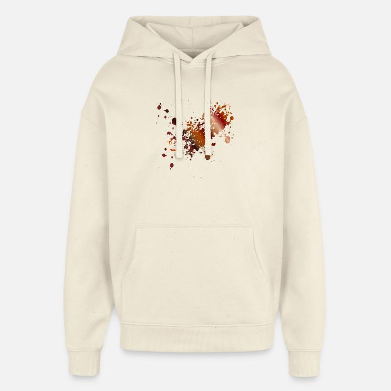 TACHES DE CAFÉ - Sweat à capuche unisexe Stanley/Stella Oversized - écru doux