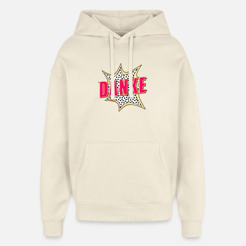MERCI MERCI POP-ART - Sweat à capuche unisexe Stanley/Stella Oversized - écru doux