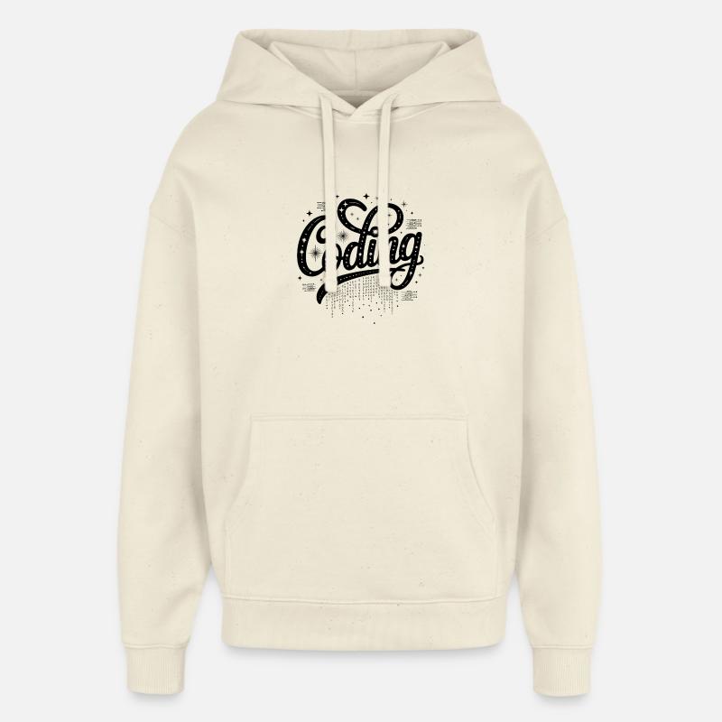 Codierung – Cooles Technologiedesign - Oversized Unisex Hoodie von Stanley/Stella - Natur