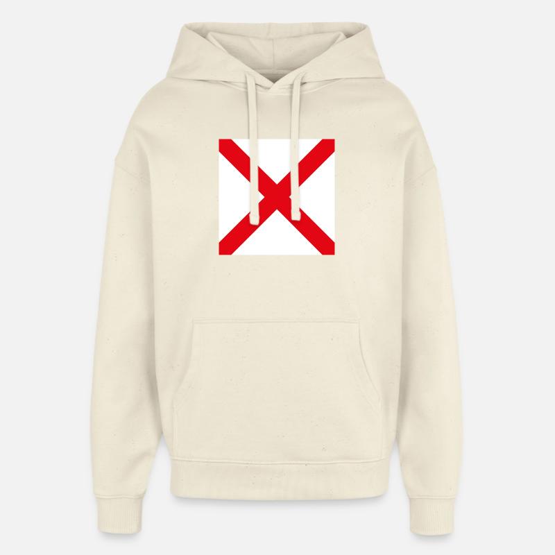 I_Require_Assistance_Flag - Sweat à capuche unisexe Stanley/Stella Oversized - écru doux