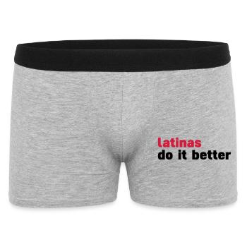 latinas do it better - Boxer Homme - gris chiné - Devant