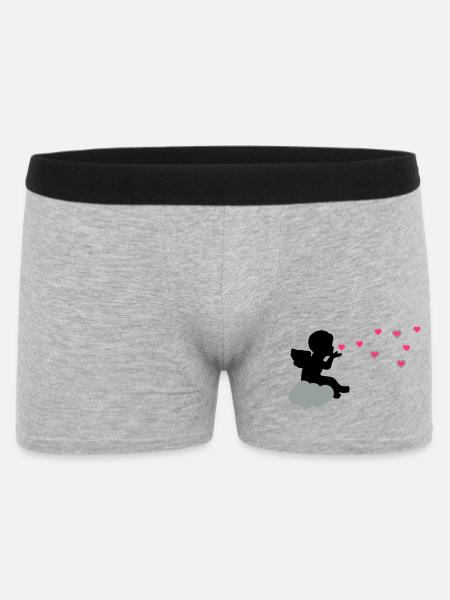 Cher ange - Boxer Homme - gris chiné