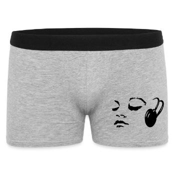 Musik - Männer Boxer Shorts - Grau meliert - Vorne