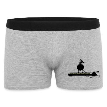 disco duck turntable - Men's Boxer Shorts - heather grey - Front