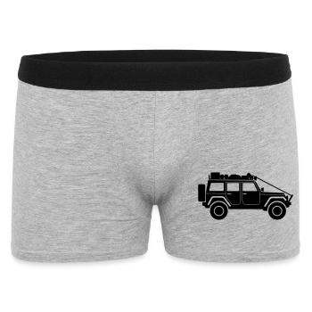 Jeep-Rubicon - Männer Boxer Shorts - Grau meliert - Vorne