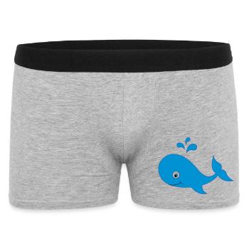 wal - Männer Boxer Shorts - Grau meliert - Vorne