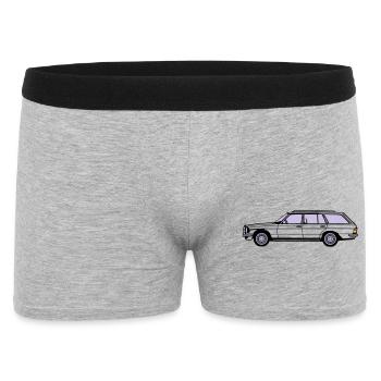 MB W123 T Model Kombi ...(25) - Männer Boxer Shorts - Grau meliert - Vorne