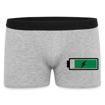 Battery recharging - Men's Boxer Shorts - heather grey - Front
