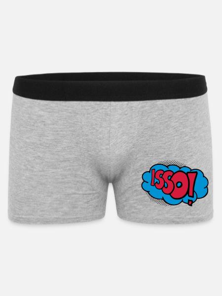 Isso! - Männer Boxer Shorts - Grau meliert