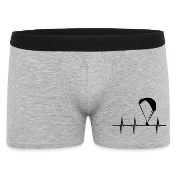 Paraglider ECG - Men's Boxer Shorts - heather grey - Front