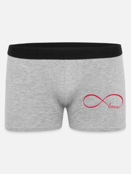 amour sans fin - Boxer Homme - gris chiné