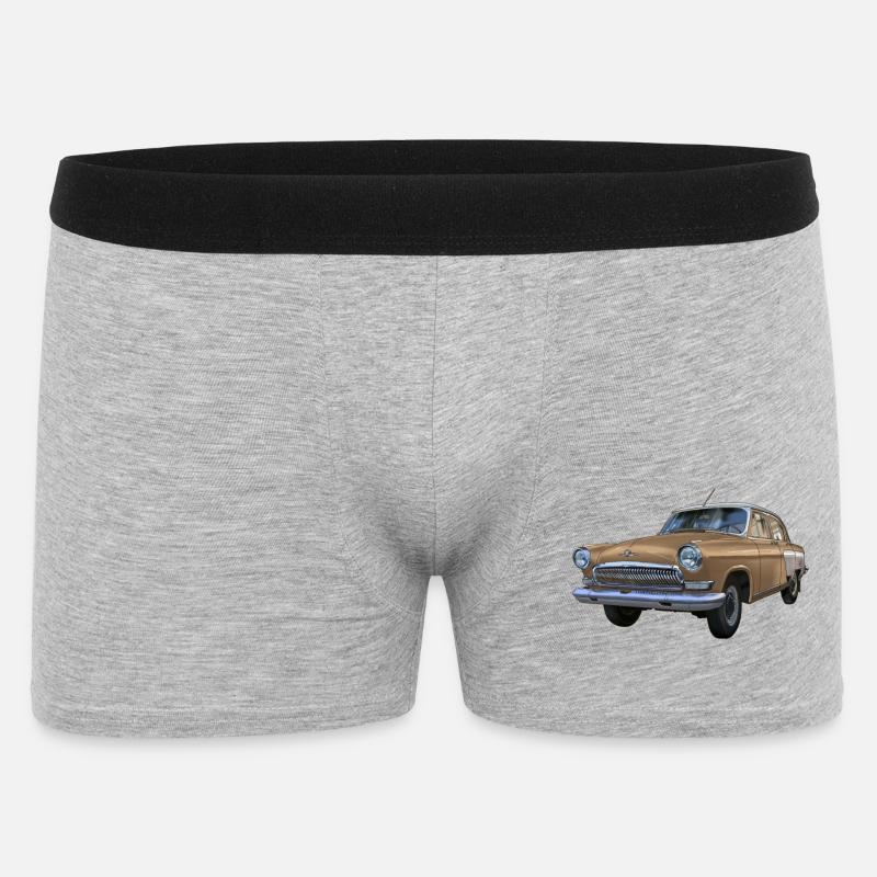 Wolga - Männer Boxer Shorts - Grau meliert